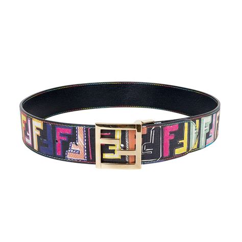 fendi multipurpose belt|authentic multicolor Fendi belt.